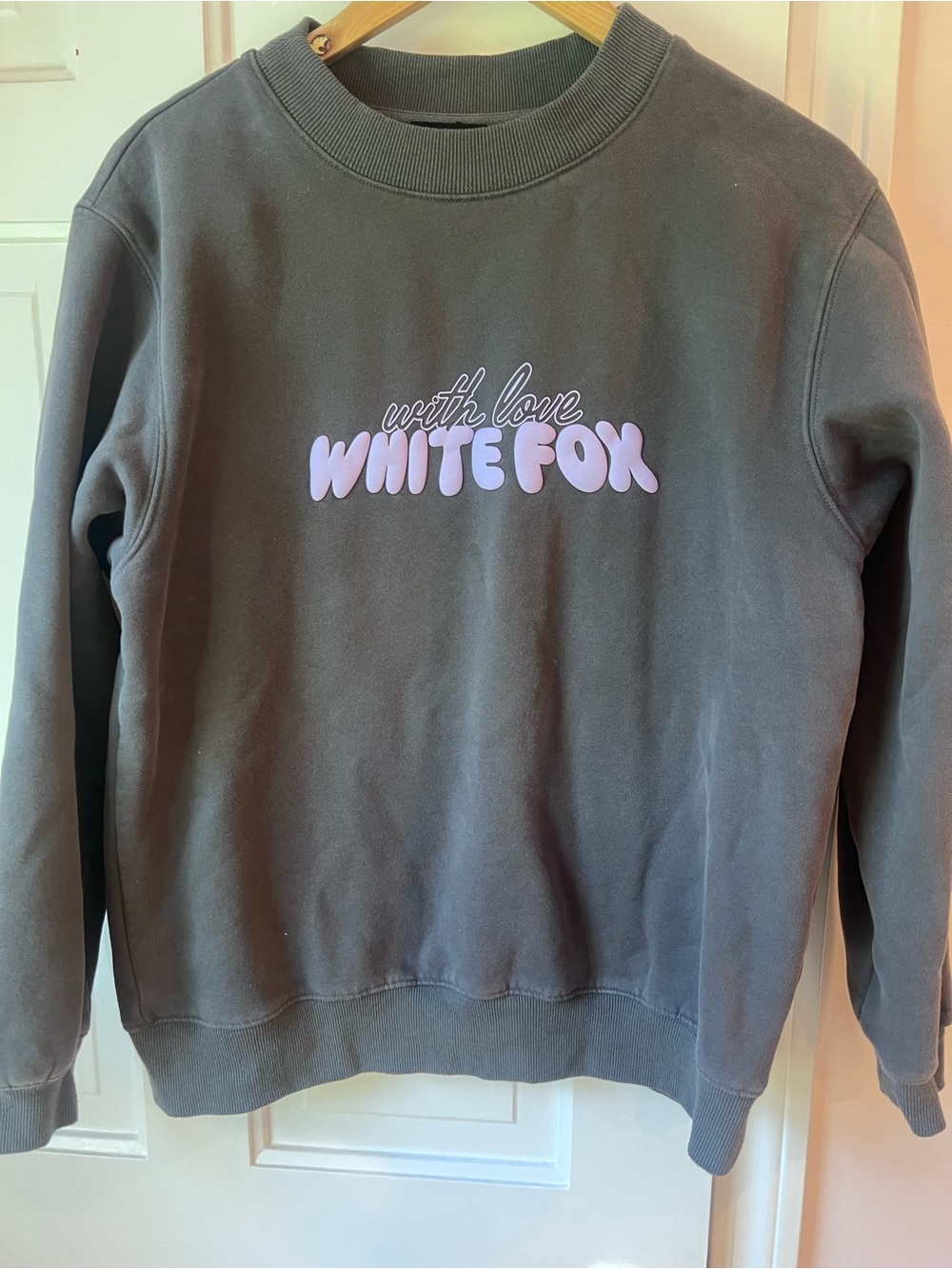 White Fox With Love Forever Oversized Sweater – Volcanic – XXS/XS